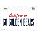 Go Golden Bears Novelty Sticker Decal
