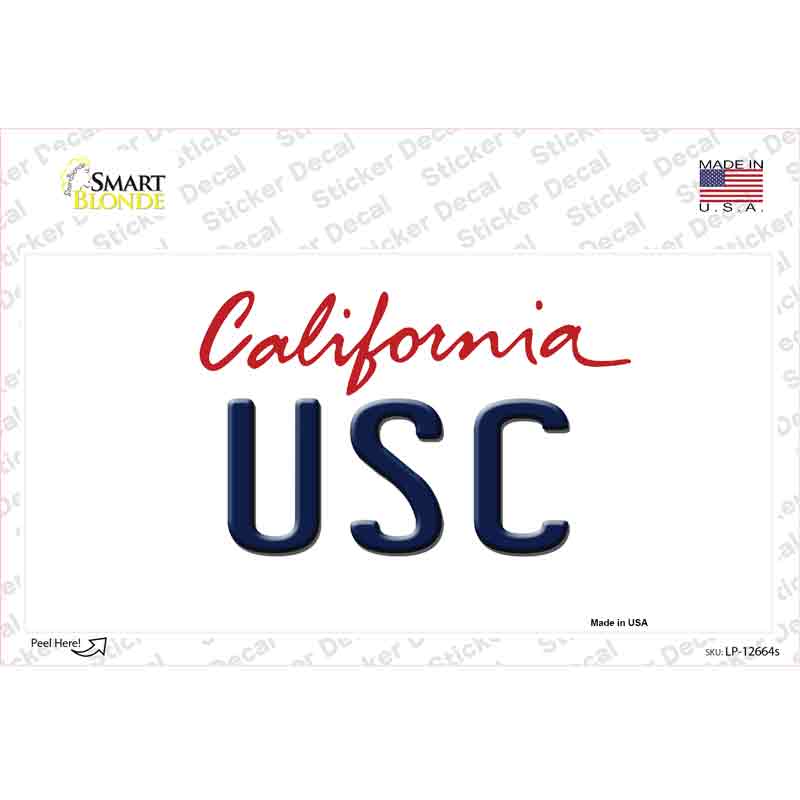 USC Novelty Sticker Decal