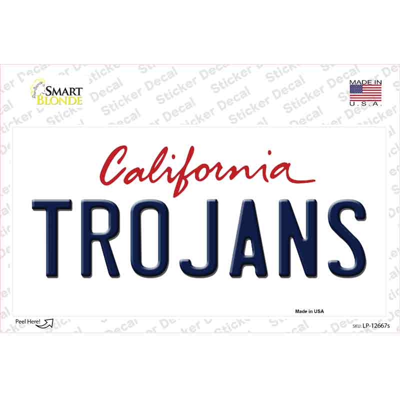 Trojans Novelty Sticker Decal