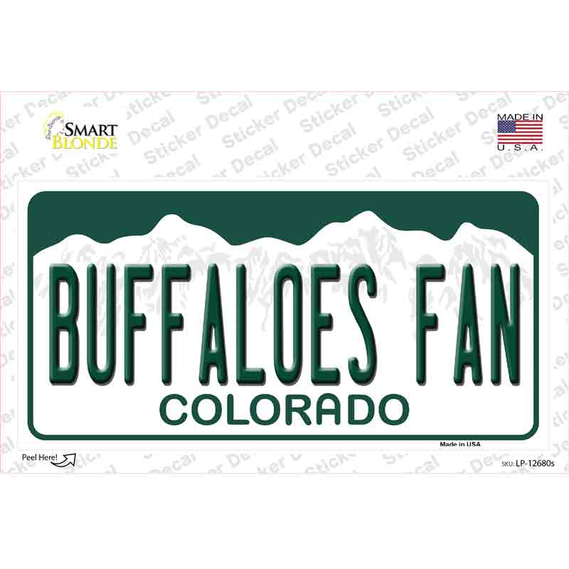 Buffaloes Fan Novelty Sticker Decal