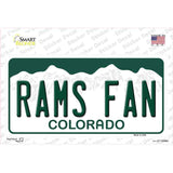 Rams Fan Novelty Sticker Decal