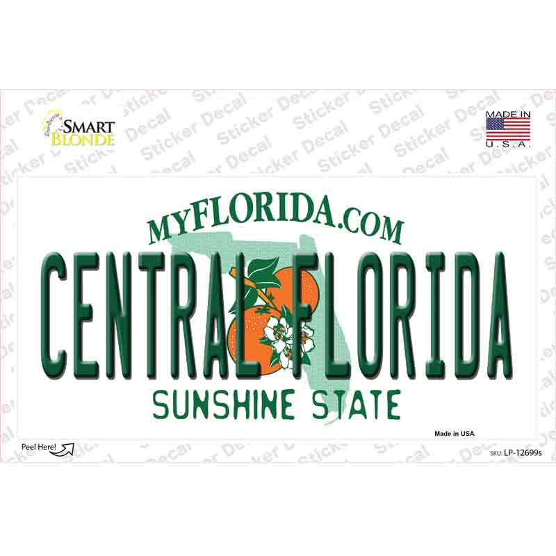 Central Florida Novelty Sticker Decal