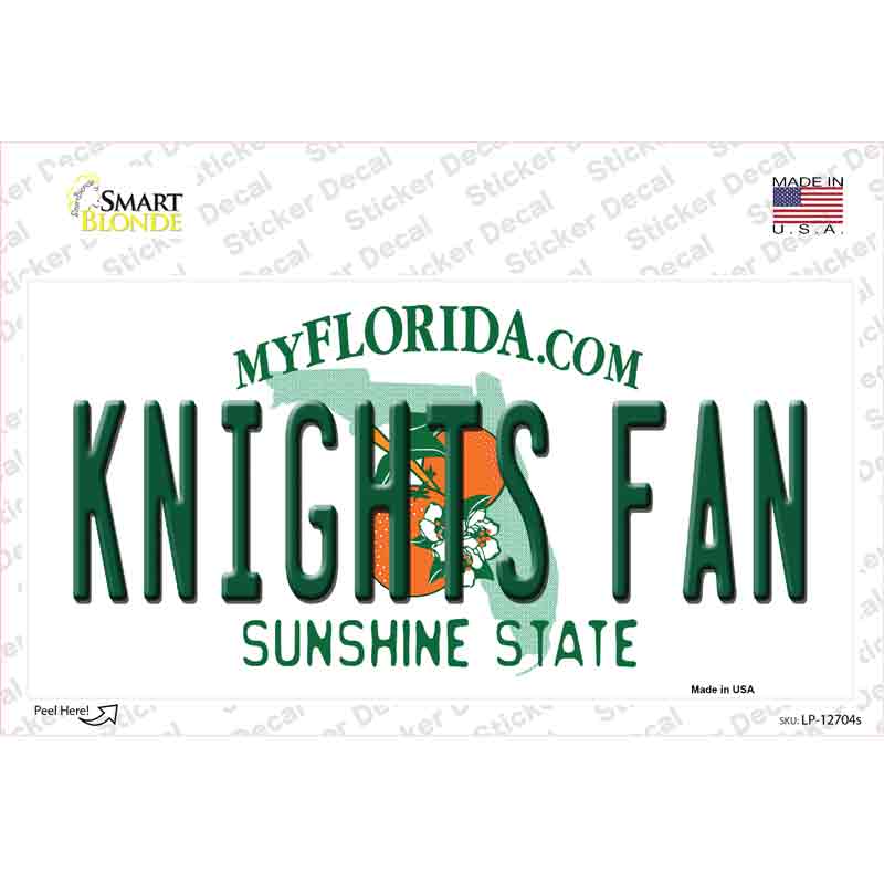 Knights Fan Novelty Sticker Decal
