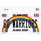 Go Warriors Hawaii Novelty Sticker Decal
