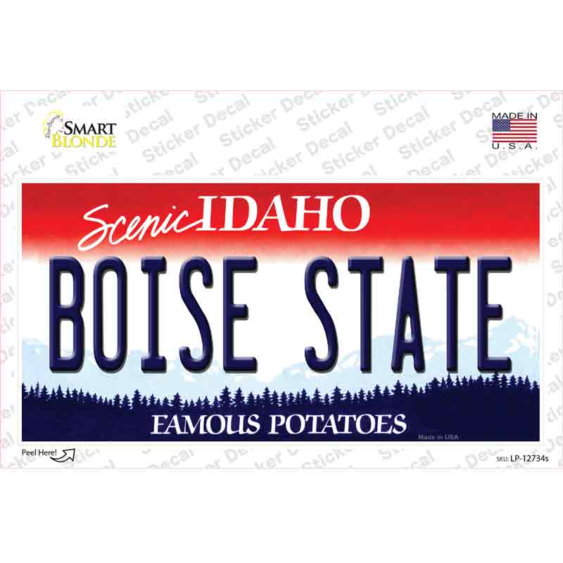 Boise State Novelty Sticker Decal