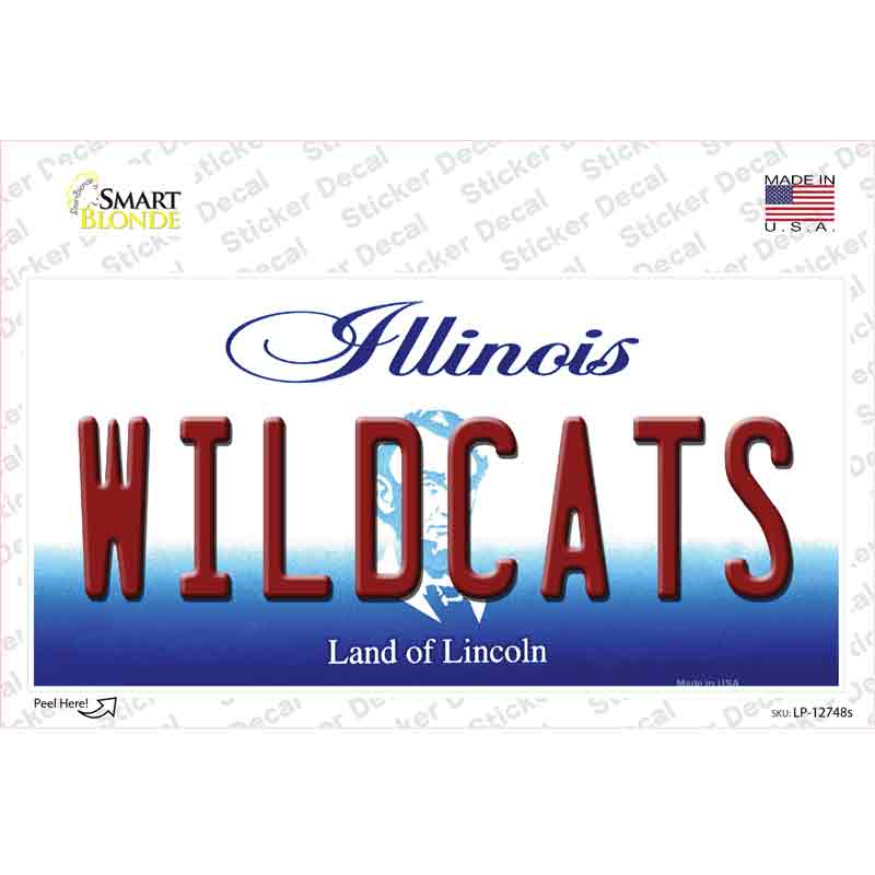 Wildcats Novelty Sticker Decal