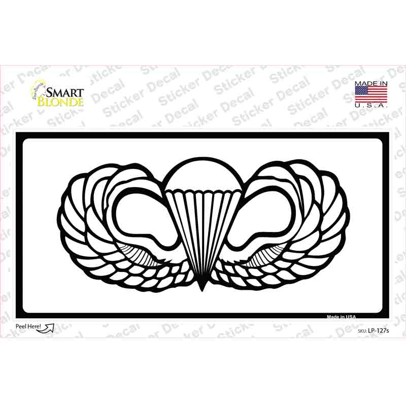 Parachute Badge Novelty Sticker Decal