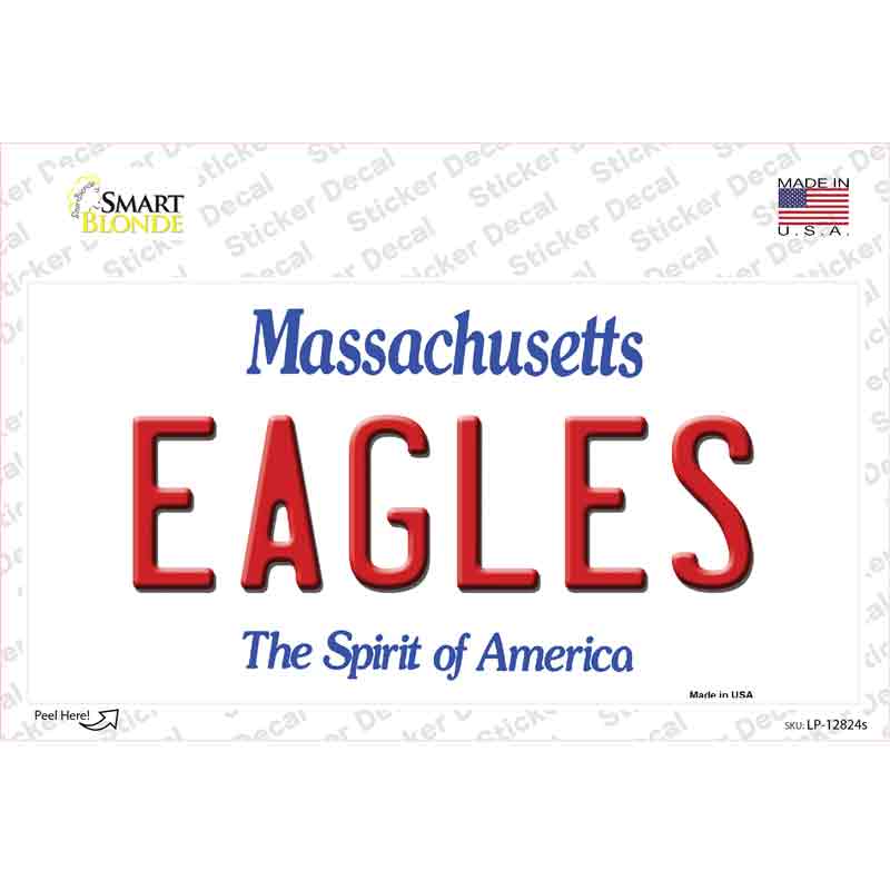 Eagles MA Novelty Sticker Decal