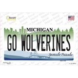 Go Wolverines MI Novelty Sticker Decal