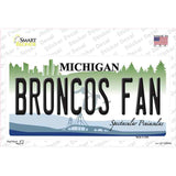 Broncos Fan MI Novelty Sticker Decal