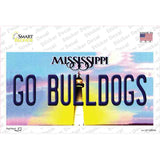 Go Bulldogs Mississippi MS Novelty Sticker Decal