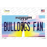 Bulldogs Fan Mississippi MS Novelty Sticker Decal