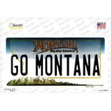 Go Montana MT Novelty Sticker Decal