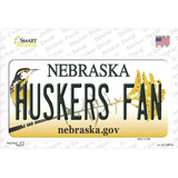 Huskers Fan NE Novelty Sticker Decal