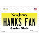 Hawks Fan NJ Novelty Sticker Decal