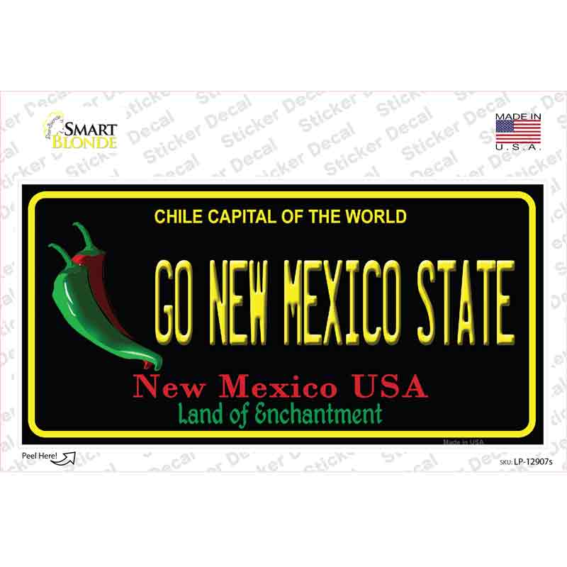 Go New Mexico State NM Novelty Sticker Decal