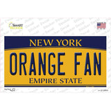 Orange Fan NY Novelty Sticker Decal