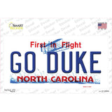 Go Duke NC Novelty Sticker Decal