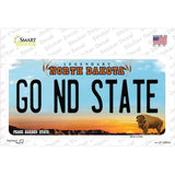 Go North Dakota State ND Novelty Sticker Decal