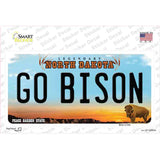 Go Bison ND Novelty Sticker Decal