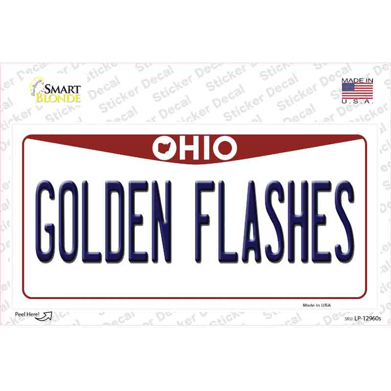 Golden Flashes OH Novelty Sticker Decal
