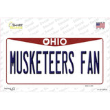 Musketeers Fan OH Novelty Sticker Decal