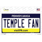 Temple Fan PA Novelty Sticker Decal