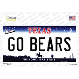 Go Bears TX Novelty Sticker Decal