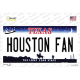 Houston Fan TX Novelty Sticker Decal