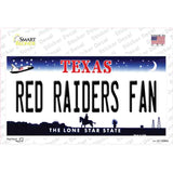 Red Raiders Fan TX Novelty Sticker Decal