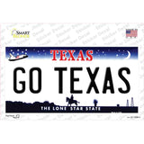 Go Texas TX Novelty Sticker Decal