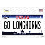 Go Longhorns TX Novelty Sticker Decal