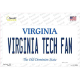 Virginia Tech Fan VA Novelty Sticker Decal