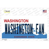 Washington Fan WA Novelty Sticker Decal