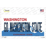 Go Washington State Novelty Sticker Decal