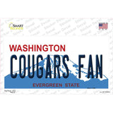 Washington Cougars Fan Novelty Sticker Decal