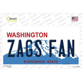 Zags Fan Novelty Sticker Decal