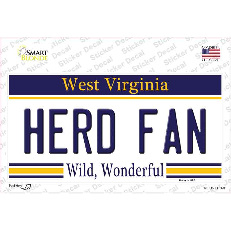Herd Fan Novelty Sticker Decal