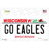 Go Eagles Wisconsin Novelty Sticker Decal
