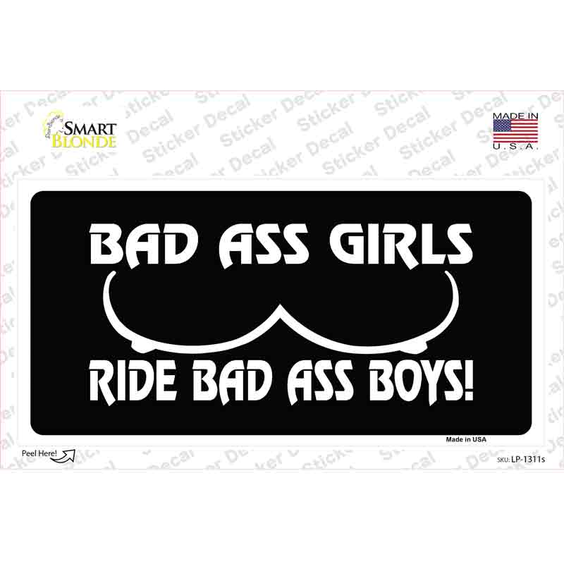 Bad Ass Girls Novelty Sticker Decal