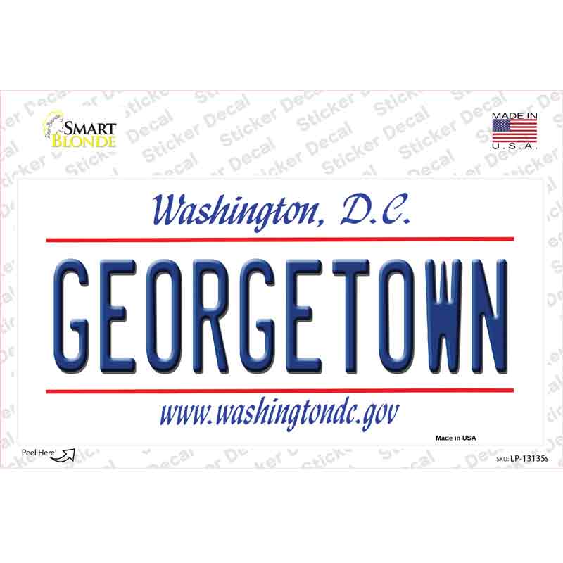 Georgetown Novelty Sticker Decal