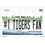 Number 1 Tigers Fan Novelty Sticker Decal