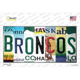 Broncos Strip Art Novelty Sticker Decal