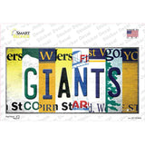 Giants Strip Art Novelty Sticker Decal