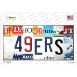 49ers Strip Art Novelty Sticker Decal