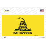 Dont Tread On Me Yellow Novelty Sticker Decal