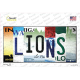 Lions Strip Art Novelty Sticker Decal
