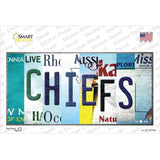 Chiefs Strip Art Novelty Sticker Decal