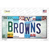 Browns Strip Art Novelty Sticker Decal