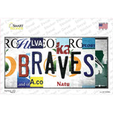 Braves Strip Art Novelty Sticker Decal